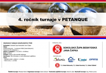 4. ročník turnaje v PETANQUE